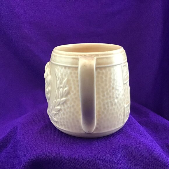 Coronation Cup Queen Elizabeth II Keele Street Pottery KSP Beige June 2nd 1953 - Picture 3 of 12